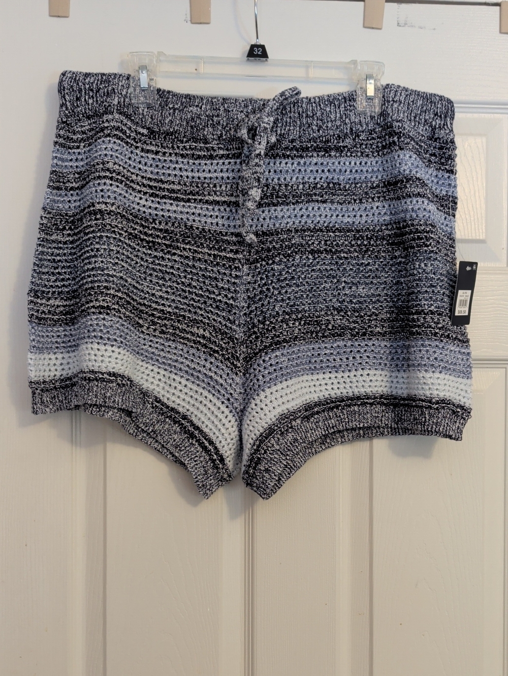 Lucky Brand Textured Striped Oversized Shorts NWT